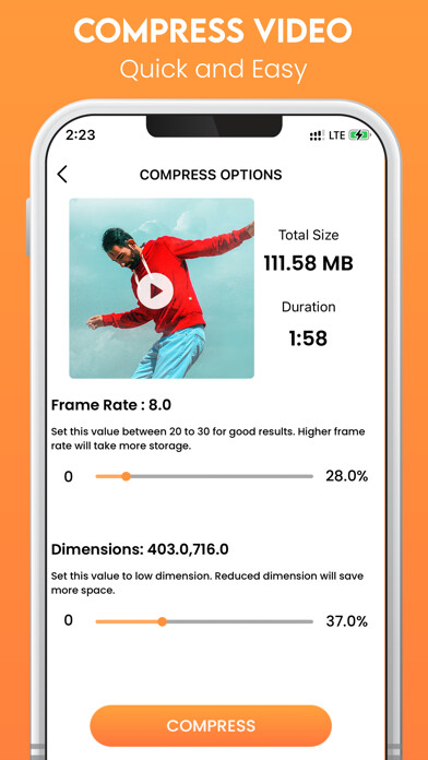 Emulate iPhone app Photo & Video Compressor using MyAndroid Emulate iPhone app Photo & Video Compressor using MyAndroid