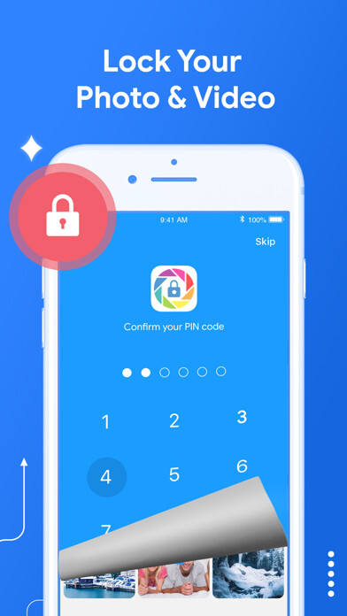 Emulate iPhone app Photo Widget for Photo Vault using MyAndroid