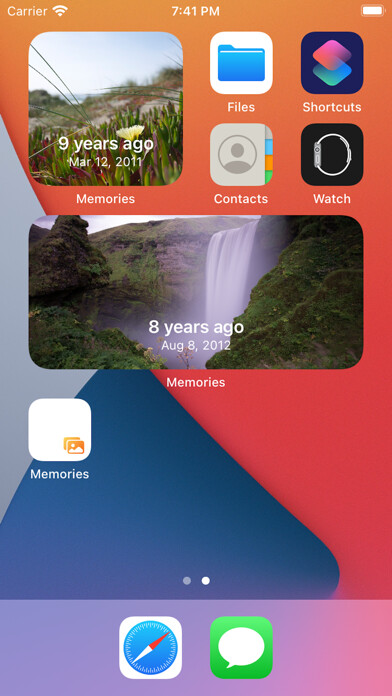 Emulate iPhone app Photo Widget - Memories using MyAndroid Emulate iPhone app Photo Widget - Memories using MyAndroid