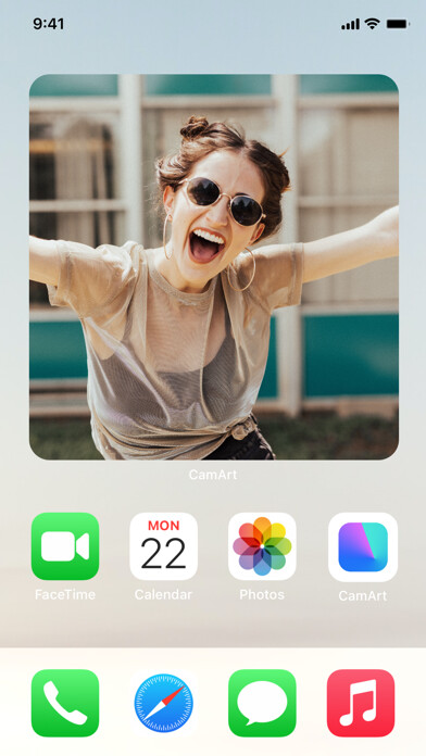 Emulate iPhone app Photo Widget: Picture Widgets using MyAndroid