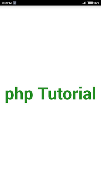 Run android online APK php Tutorial from MyAndroid or emulate php Tutorial using MyAndroid