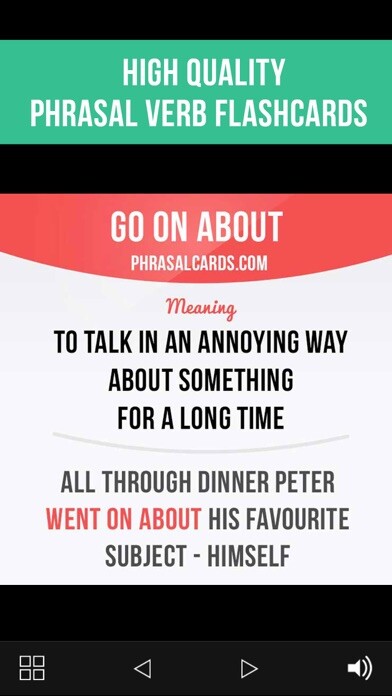 Emulate iPhone app Phrasal Verbs Cards Lite using MyAndroid Emulate iPhone app Phrasal Verbs Cards Lite using MyAndroid