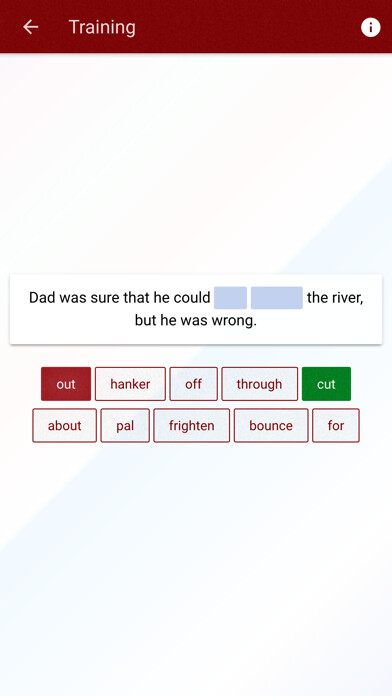 Emulate iPhone app Phrasal Verbs Express Trainer using MyAndroid Emulate iPhone app Phrasal Verbs Express Trainer using MyAndroid