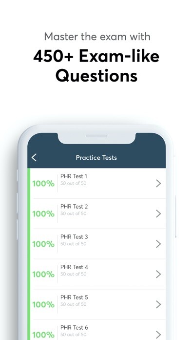 Emulate iPhone app PHR Human Resources Exam 2020 using MyAndroid
