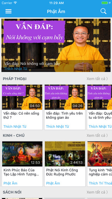 Emulate iPhone app Phật Âm - Nơi chia sẻ các video Phật giáo using MyAndroid Emulate iPhone app Phật Âm - Nơi chia sẻ các video Phật giáo using MyAndroid