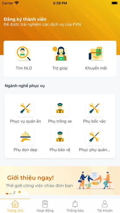 Emulate iPhone app PHỤ VIỆC NHANH using MyAndroid Emulate iPhone app PHỤ VIỆC NHANH using MyAndroid