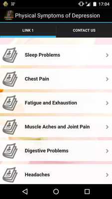 Emulate Android APK Physical Symptoms Depression Emulate Android APK Physical Symptoms Depression