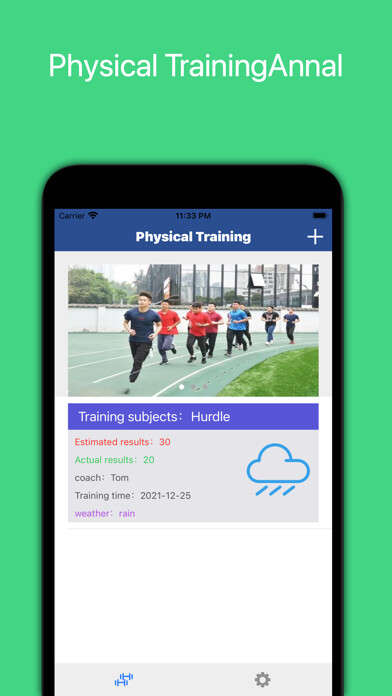 Emulate iPhone app Physical TrainingAnnal using MyAndroid