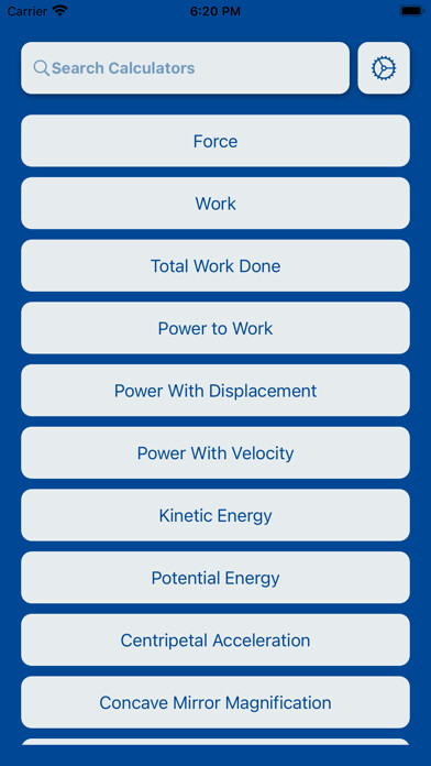 Emulate iPhone app Physics Calculators using MyAndroid Emulate iPhone app Physics Calculators using MyAndroid