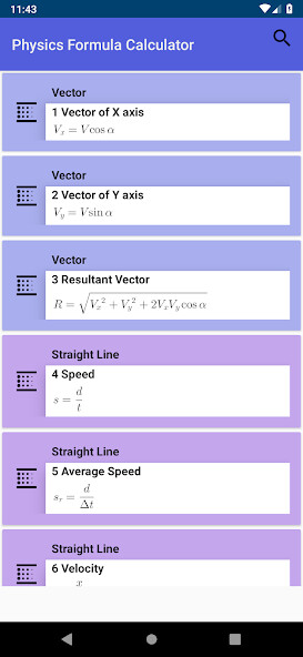Run android online APK Physics Formula Calculator from MyAndroid or emulate Physics Formula Calculator using MyAndroid