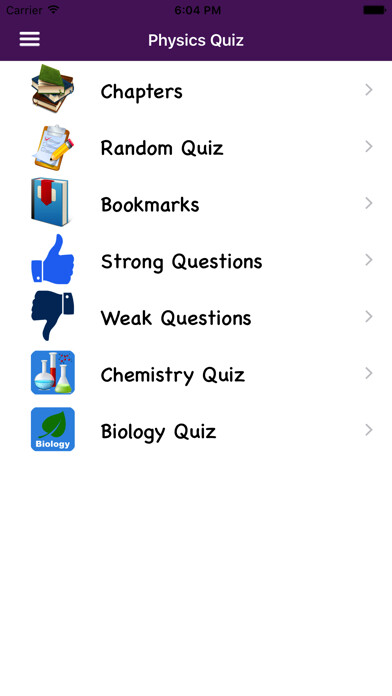 Emulate iPhone app Physics Quiz for Students using MyAndroid Emulate iPhone app Physics Quiz for Students using MyAndroid
