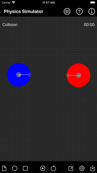 Emulate iPhone app Physics Simulator Plus using MyAndroid