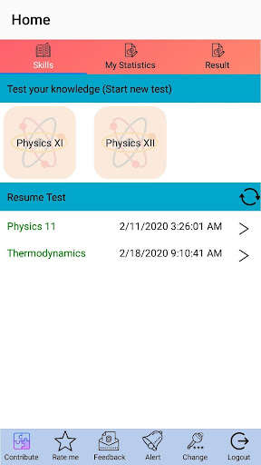 Run android online APK Physics Test from MyAndroid or emulate Physics Test using MyAndroid