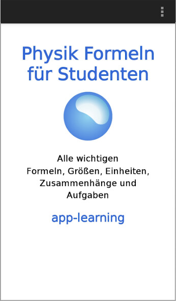 Run android online APK Physik Formeln für Studenten from MyAndroid or emulate Physik Formeln für Studenten using MyAndroid