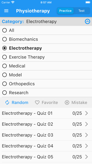 Emulate iPhone app Physiotherapy Quiz using MyAndroid Emulate iPhone app Physiotherapy Quiz using MyAndroid