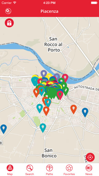 Emulate iPhone app Piacenza using MyAndroid