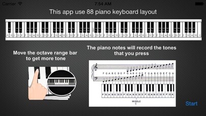 Emulate iPhone app Pianist Note using MyAndroid Emulate iPhone app Pianist Note using MyAndroid
