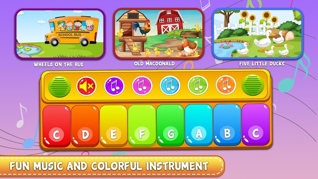 Run android online APK Piano Game: Kids Music  Songs from MyAndroid or emulate Piano Game: Kids Music  Songs using MyAndroid