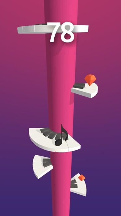 Emulate iPhone app Piano Jump - Bouncy Music Up using MyAndroid