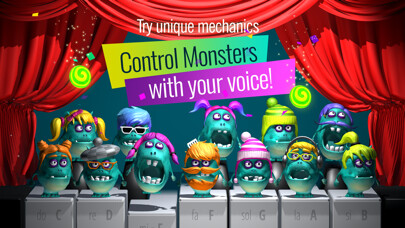 Emulate iPhone app Piano Monsters: Fun music game using MyAndroid
