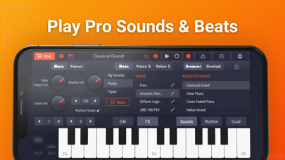 Emulate iPhone app Piano Pro: Keyboard & Drum Pad using MyAndroid Emulate iPhone app Piano Pro: Keyboard & Drum Pad using MyAndroid