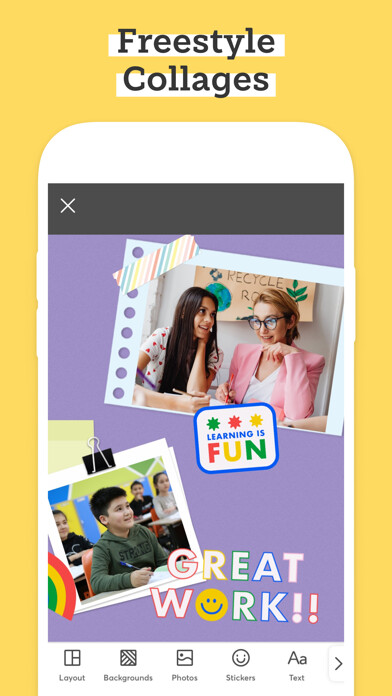 Emulate iPhone app PicCollage EDU Collage Maker using MyAndroid Emulate iPhone app PicCollage EDU Collage Maker using MyAndroid