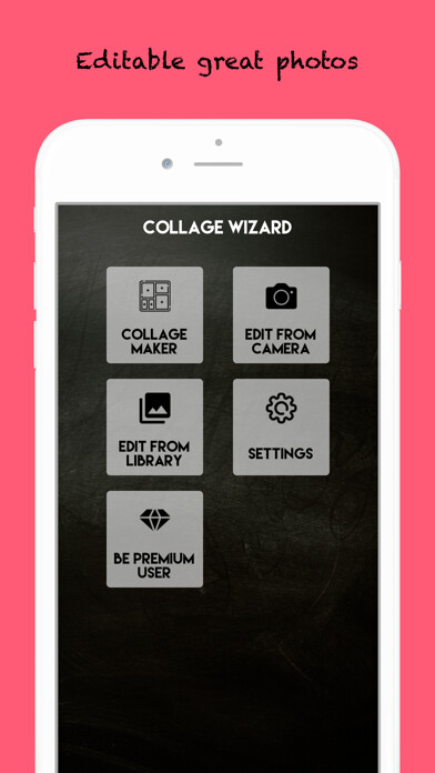 Emulate iPhone app Pic Collage Wizard Pro using MyAndroid