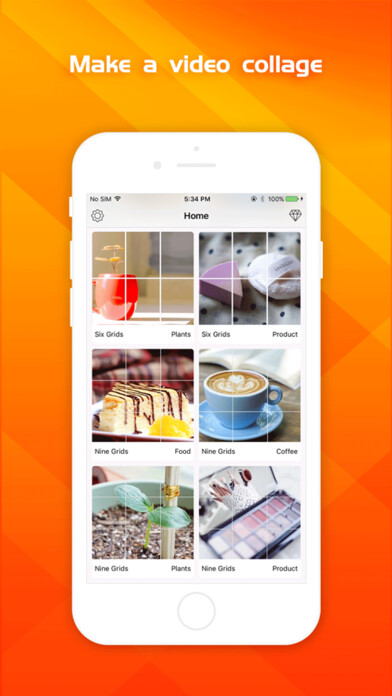 Emulate iPhone app Pic Grid – Make Video Collage using MyAndroid