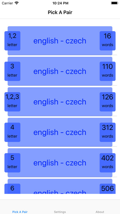 Emulate iPhone app PickAPair Czech - English using MyAndroid Emulate iPhone app PickAPair Czech - English using MyAndroid