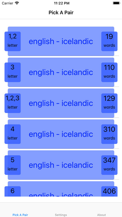 Emulate iPhone app PickAPair Icelandic - English using MyAndroid Emulate iPhone app PickAPair Icelandic - English using MyAndroid