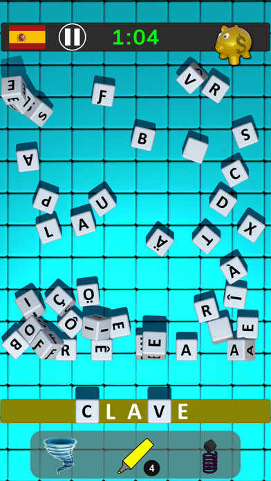 Emulate iPhone app Pick A Word: Find hidden words using MyAndroid