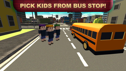 Emulate iPhone app Pick & drop Kids School Bus Offroad Simulator Game using MyAndroid