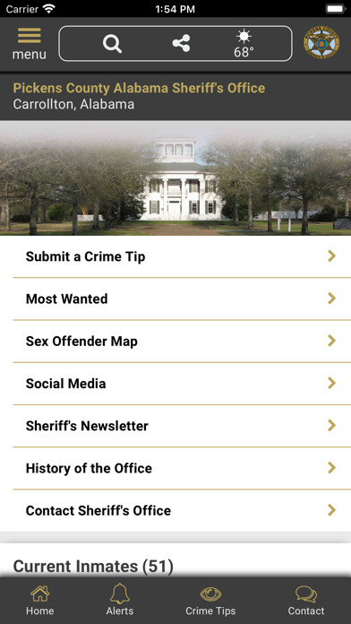 Emulate iPhone app Pickens County AL Sheriff using MyAndroid Emulate iPhone app Pickens County AL Sheriff using MyAndroid
