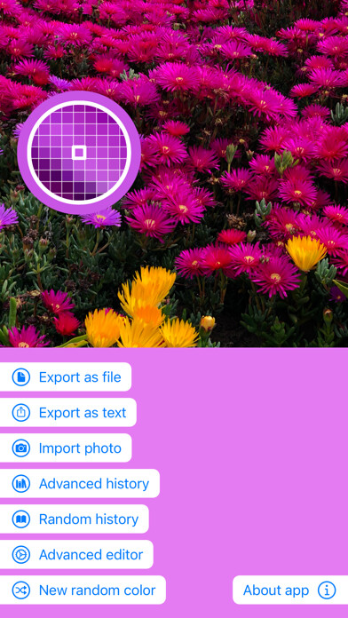 Emulate iPhone app PickerFull - Color Extractor using MyAndroid Emulate iPhone app PickerFull - Color Extractor using MyAndroid