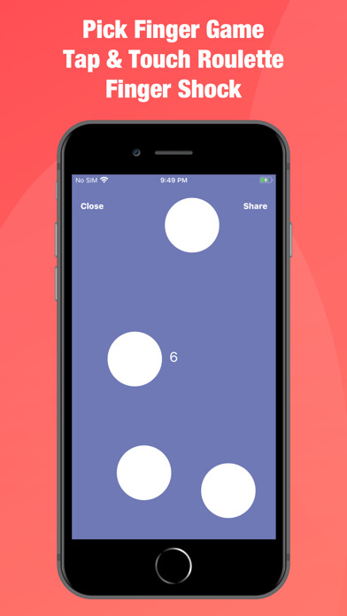 Emulate iPhone app Pick Finger Game using MyAndroid