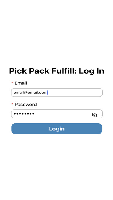 Emulate iPhone app Pick Pack Fulfill using MyAndroid Emulate iPhone app Pick Pack Fulfill using MyAndroid