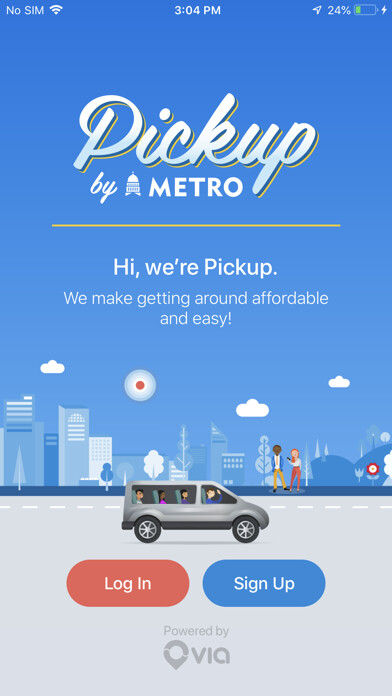 Emulate iPhone app Pickup by Capital Metro using MyAndroid