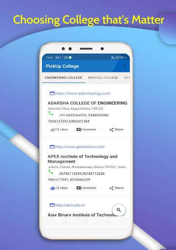 Run android online APK PickUp College -Get all Odisha Colleges Here from MyAndroid or emulate PickUp College -Get all Odisha Colleges Here using MyAndroid