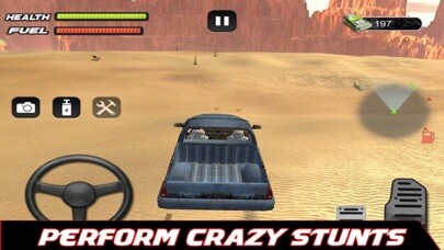 Emulate iPhone app Pickup Truck Driving Desert using MyAndroid