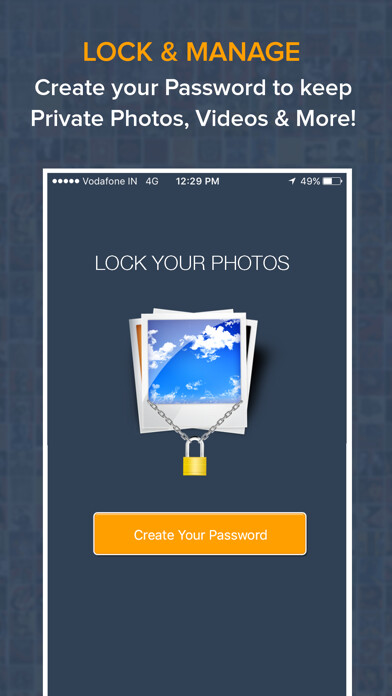 Emulate iPhone app PicLock - Photo Video Locker using MyAndroid Emulate iPhone app PicLock - Photo Video Locker using MyAndroid