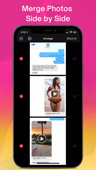 Emulate iPhone app PicMerger Edit Pics & Collages using MyAndroid