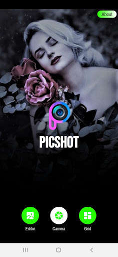 Run android online APK PicShot Photo Editor Collage Filter Photo Frame from MyAndroid or emulate PicShot Photo Editor Collage Filter Photo Frame using MyAndroid