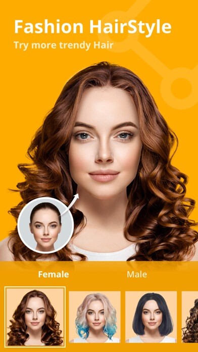 Emulate iPhone app PicsMagic-Cartoon & Hairstyle using MyAndroid
