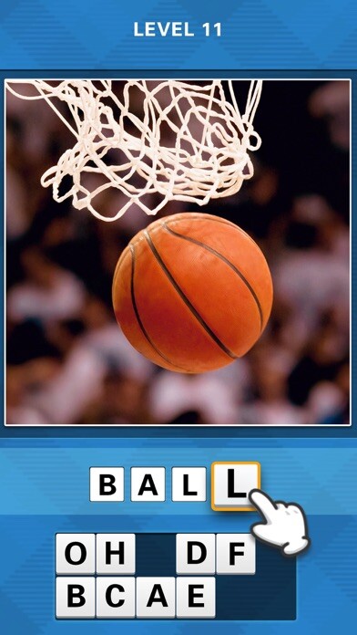 Emulate iPhone app Pics Quiz: Guess Words Photo using MyAndroid