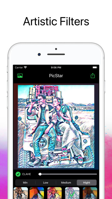 Emulate iPhone app PicStar Art Filters using MyAndroid Emulate iPhone app PicStar Art Filters using MyAndroid