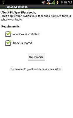 Emulate Android APK PicSync to Facebook