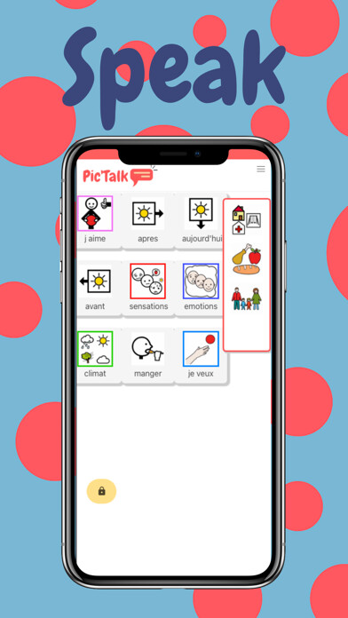 Emulate iPhone app Pictalk AAC using MyAndroid