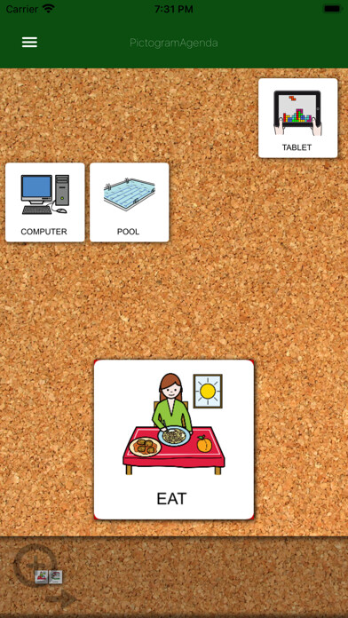 Emulate iPhone app PictogramAgenda using MyAndroid