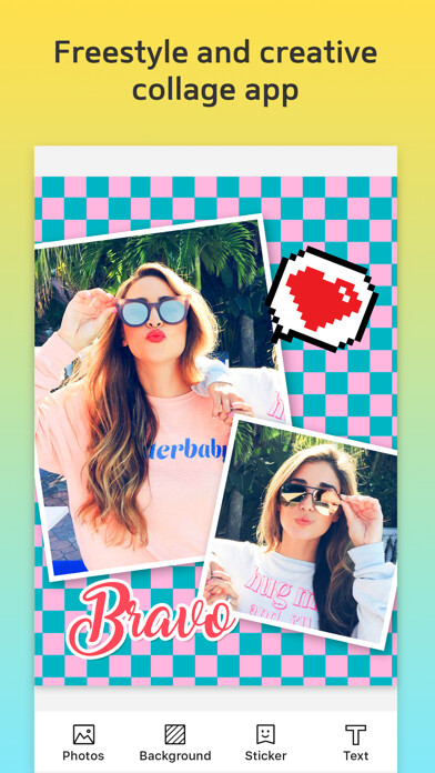 Emulate iPhone app Picture Collage – Add Text to Pics & Photo Editor using MyAndroid Emulate iPhone app Picture Collage – Add Text to Pics & Photo Editor using MyAndroid