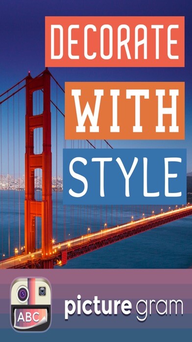 Emulate iPhone app PictureGram Custom Text Fonts using MyAndroid